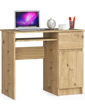Psací stůl PIKSEL 90 cm dub artisan pravý