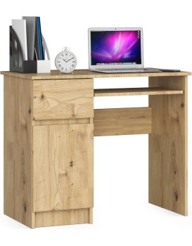 Psací stůl PIKSEL 90 cm dub artisan levý