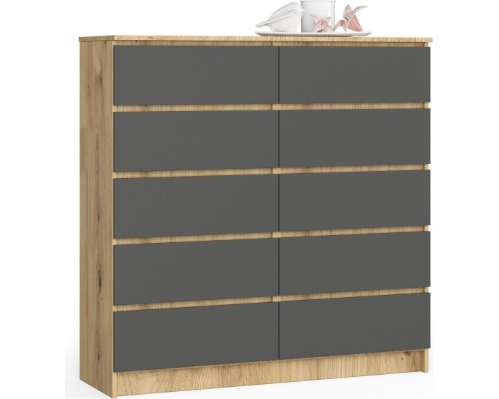 Komoda Kuba 120 cm dub artisan/grafitová