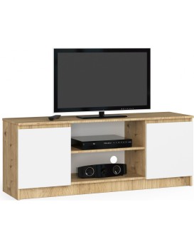 TV stolek Beron 140 cm dub artisan/bílý
