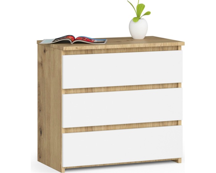 Komoda CL3 60 cm dub artisan/bílá