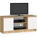 TV stolek Tonon 120 cm dub artisan/bílý