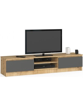 TV stolek Ronon 160 cm dub artisan/grafit šedý