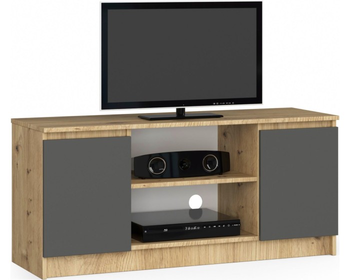 TV stolek Tonon 120 cm dub artisan/grafitový šedý