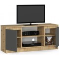 TV stolek Tonon 120 cm dub artisan/grafitový šedý