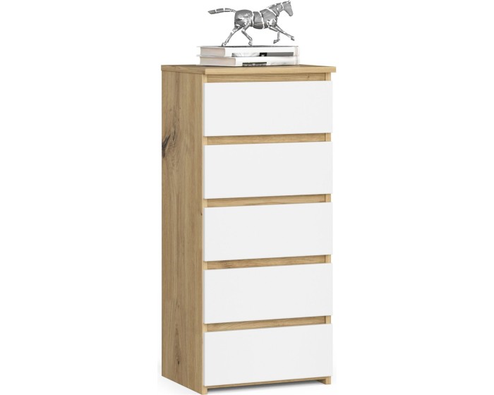Komoda CL5 40 cm dub artisan/bílá