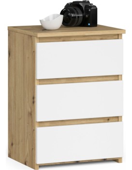 Komoda CL3 40 cm dub artisan/bílá