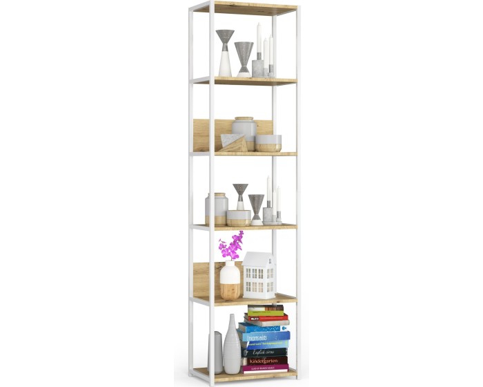 Regál LOFT 50 cm bílý/dub artisan