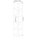 Regál LOFT 40 cm bílý/dub artisan