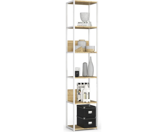 Regál LOFT 40 cm bílý/dub artisan