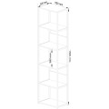Regál Barna 50 cm dub sonoma/černý
