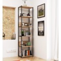 Regál Barna 50 cm dub sonoma/černý