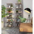 Regál LOFT 60 cm bílý/dub sonoma