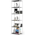 Regál LOFT 60 cm bílý/šedý