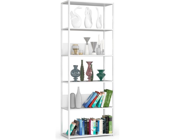 Regál LOFT 70 cm bílý