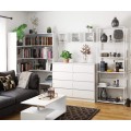Regál LOFT 70 cm bílý