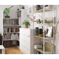 Regál LOFT 70 cm bílý/dub artisan