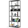 Knihovna Loft s kovovým rámem 80 cm černá