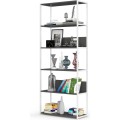 Regál LOFT 80 cm bílý/šedý