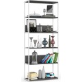 Regál LOFT 80 cm bílý/šedý