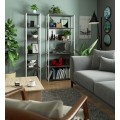Regál LOFT 80 cm bílý/šedý