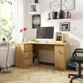 Rohový psací stůl B20 155 cm dub artisan levý
