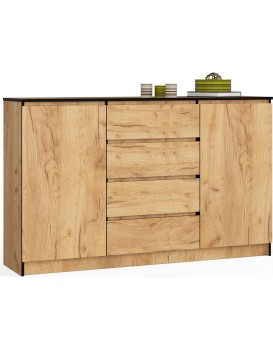 Komoda K 160 cm hnědá