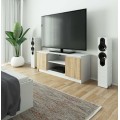 TV stolek Beron 140 cm bílý/sonoma