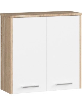 Skříňka do koupelny FIN 60 cm dub sonoma/bílá