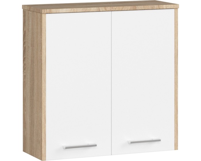 Skříňka do koupelny FIN 60 cm dub sonoma/bílá