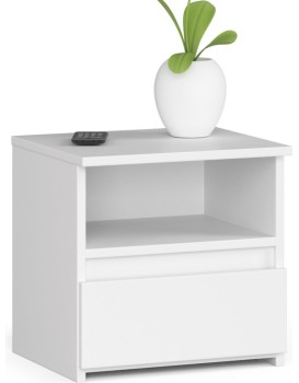 Noční stolek CL1 40 cm bílý