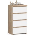 Komoda CL4 40 cm dub sonoma/bílá
