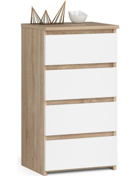 Komoda CL4 40 cm dub sonoma/bílá