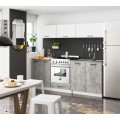 Kuchyňská skříňka Olivie S 60 cm 2D bílá/beton/dub sonoma