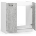Kuchyňská skříňka pod dřez Olivie S 80 cm bílá/beton