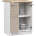 Kuchyňská skříňka Olivie S 60 cm 2D bílá/cappuccino