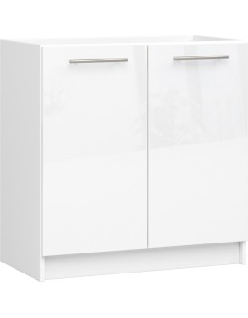 Kuchyňská skříňka pod dřez Olivie S 80 cm bílá/bílý lesk