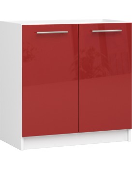 Kuchyňská skříňka pod dřez Olivie S 80 cm bílo-červená