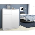 Komoda Kiara 80 cm 2 skříňky a 1 šuplík bílá
