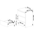 Komoda CL3 40 cm bílá