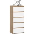 Komoda CL5 40 cm dub sonoma/bílá