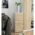 Komoda CL5 se zásuvkami 40 x 92 cm bílá/dub sonoma