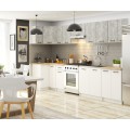 Kuchyňská závěsná skříňka Olivie W I 80 cm bílá/beton
