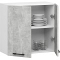 Kuchyňská závěsná skříňka Olivie W II 60 cm bílá/beton