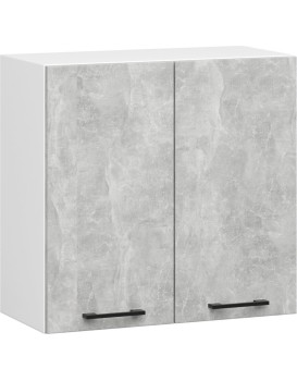 Kuchyňská závěsná skříňka Olivie W II 60 cm bílá/beton