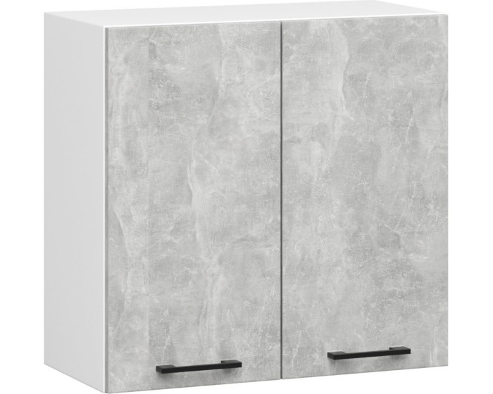 Kuchyňská závěsná skříňka Olivie W II 60 cm bílá/beton