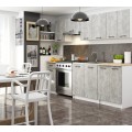 Kuchyňská závěsná skříňka Olivie W 50 cm bílá/beton