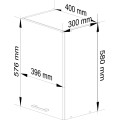 Kuchyňská závěsná skříňka Olivie W 40 cm bílá/beton