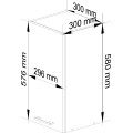 Kuchyňská závěsná skříňka Olivie W 30 cm bílá/beton