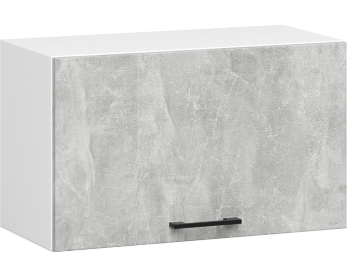 Závěsná kuchyňská skříňka Olivie W 60 cm bílá/beton